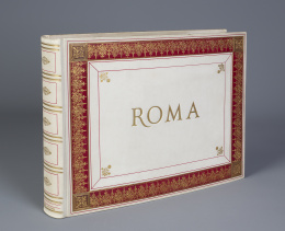 640.  Albúm de fotografías con vistas de Roma y sus obras de arte.Taller Fratelli d´Alessandri, Roma, h. 1880-1890.