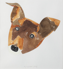 483.  EDUARDO ARROYO (Madrid, 1937 - 2018)Chien (Perro), 1995