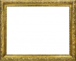 1160.  Marco en madera tallada y dorada, S. XX.