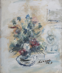 405.  JOSÉ DE CREEFT (Guadalajara, 1884 - Nueva York. 1982)Jarrón de flores, 1952