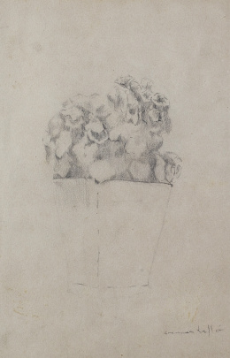 435.  CARMEN LAFFÓN (Sevilla, 1934)Maceta de flores 