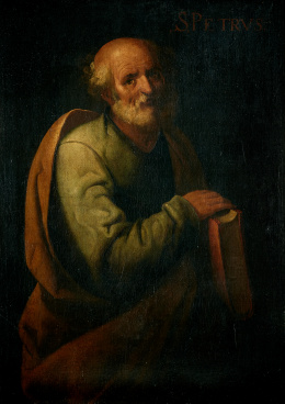 221.  ATRIBUIDO A FRANCISCO DE HERRERA EL VIEJO  (Sevilla, 1590 - Madrid, 1654)San Pedro..