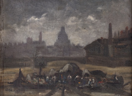 767.  CHARLES COTTET (Le Puy-en-Velay, 1863-Paris, 1925)Vista de Londres