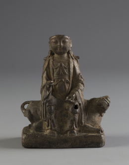 1168.  Figura en bronce, Dinastía Ming, S. XVII