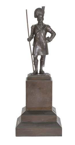 1006.  Figura de escocés en bronce, S. XIX