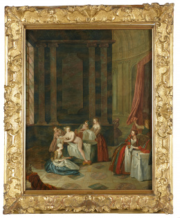 848.  SEGUIDOR DE JEAN - BAPTISTE PATER (Escuela francesa, S. XVIII)"Le plaisir d´eté" ..