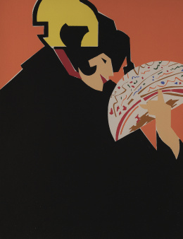 448.  MANOLO VALDÉS (Valencia, 1942)Mujer con abanico
