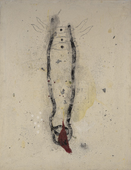 463.  PEDRO CASTRORTEGA (Ciudad Real, 1956)Boca azotada, 1991
