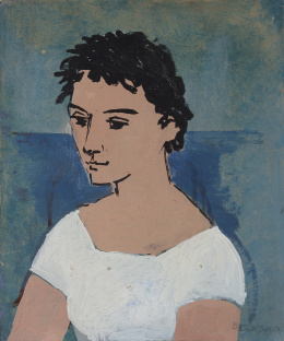 347.  ISMAEL GONZÁLEZ DE LA SERNA (Guadix, Granada, 1898 - París, 1968)Jeune Femme, 1939