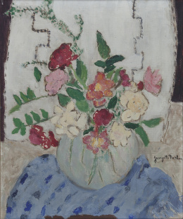 336.  GEORGETTE NATHAN (París, 1930)Jarrón de flores