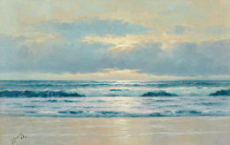 833.  GUILLERMO GÓMEZ GIL (Málaga, 1862-Cádiz, 1942)Marina