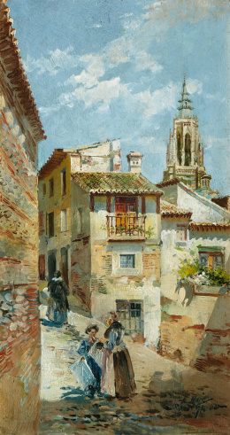 815.  ENRIQUE MARÍN SEVILLA (Granada 1870-Madrid 1940)Calle de Gr