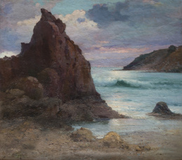 834.  RICARDO VERDUGO LANDI ( Málaga, 1871-Madrid, 1930)Playa