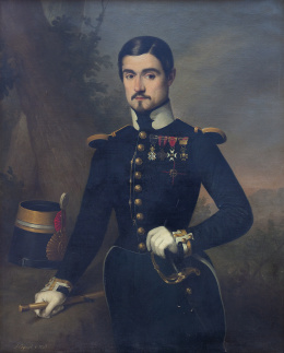 732.  ANTONIO MARÍA ESQUIVEL (Sevilla, 1806-Madrid, 1857)Retrato de Laureano Sanz y Posse (1822-1898)1847