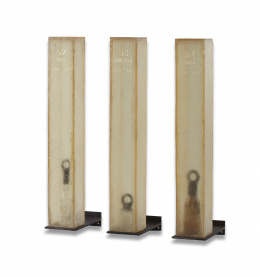 410.  JAUME PLENSA (Barcelona, 1955)Serie Islands 52, 53, 54 (Goya, Rousseau, Víctor Hugo), 1995