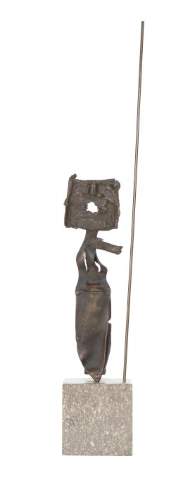 993.  ANTONI CLAVÉ (Barcelona,1913 - Saint-Tropez, 2005)Homme à la lance, 1962