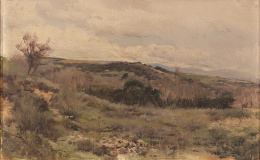 923.  JOSÉ LUPIAÑEZ Y CARRASCO (Málaga, 1864-Madrid, 1938)Paisaje