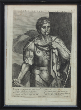 670.  AEGIDIUS SADELER II (1570-1629) Y TIZIANO (1477-1576)Nerón