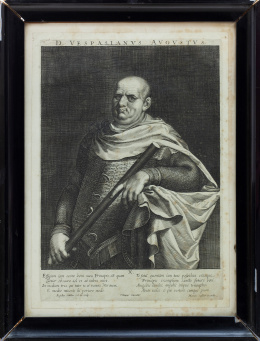 671.  AEGIDIUS SADELER II (1570-1629) Y TIZIANO (1477-1576)Vespasiano