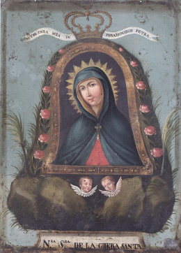 704.  ESCUELA COLOMBIANA, SIGLO XVIIINuestra Señora de la Cueva