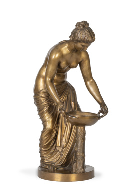 1268.  Danaide.
Escultura en bronce dorado, con tornillo-firma de