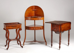 1147.  Lavabo de madera de nogal, Inglaterra, h. 1800..