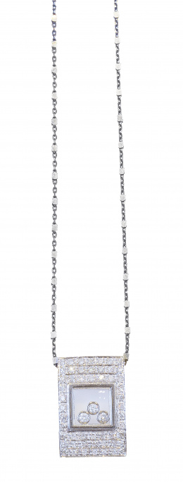 224.  Colgante estilo Chopard de brillantes