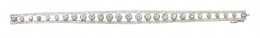 269.   Pulsera de brillantes años 50 con línea rivière de brillantes entre dos bandas de diamantes