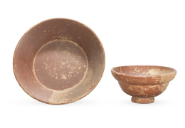 693.  Dos cuencos de cerámica, cultura hispano-romana.