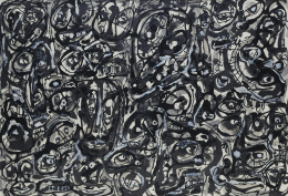 470.  ANTONIO SAURA (Huesca, 1930 -  Cuenca, 1998)S.T (Muchedumbre), 1962