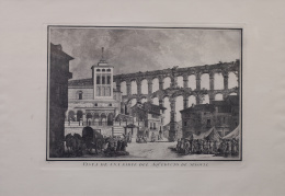 790.  FERNANDO BRAMBILA (Guerra, Italia, 1761-Madrid, 1834)Vista de una parte del acueducto de Segovia