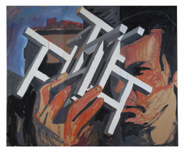 443.  MANU MUNIATEGIANDIKOETXEA (Bergara, 1966)S.T (JR con ruso de tizas), 2002