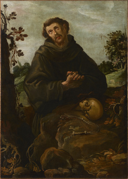 733.  FRANCISCO HERRERA EL VIEJO (Sevilla, c. 1588 - Madrid, 1654)San FranciscoHacia 1635