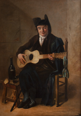 774.  BARTOLOMÉ MONTALVO (Sangarcía, Segovia, 1769- Madrid, 1846)El guitarrista