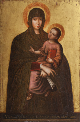 726.  MARCELLUS COFFERMANS (activo en Amberes en el siglo XVII)Virgen de Santa María Maggiore