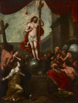 740.  ATRIBUIDO A GERARD SEGHERS (Amberes, 1591- 1651)Cristo triunfante