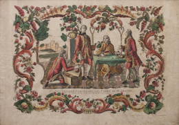 817.  ESCUELA ESPAÑOLA, H. 1800El hijo pródigo pide cuenta a su padre de su legítima