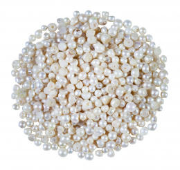 62.  Lote de 824 perlas cultivadas costadas para aplicar en joyas