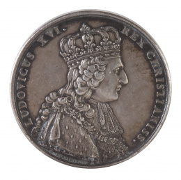 335.  Medalla de proclamación de Luis XVI. Plata