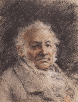 904.  FRANCISCO DOMINGO Y MARQUÉS (Valencia, 1842 - Madrid, 1920)Retrato de Goya