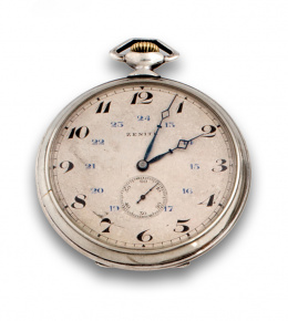 734.  Reloj Lepine ZENITH en plata c.1920.