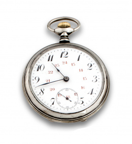 735.  Reloj Lepine Cronómetro en acero c.1930