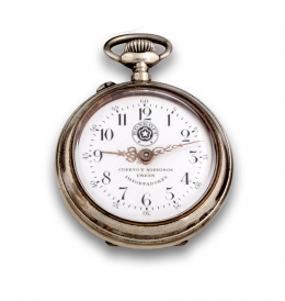 739.  Reloj Lepine ROSKOPF de Cuervo y Sobrinos pps sXX en acero.