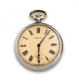 742.  Reloj Lepine ruso c 1920 en acero.