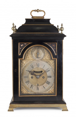 1163.  Godfrie Poy London (1775-1795).Reloj bracket Jorge III.Inglaterra, ff. del S. XVIII
