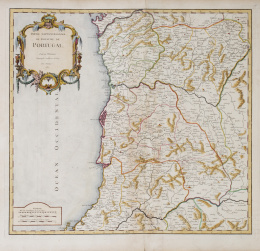 748.  GILLES ROBERT DE VAUGONDY (1688- 1766) Y DIDIER ROBERT DE VAUGONDY (1723-1786)Portugal