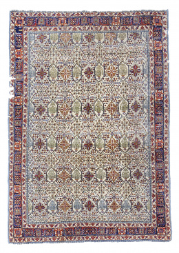 1009.  Alfombra en lana de decoración geométrica, Persia