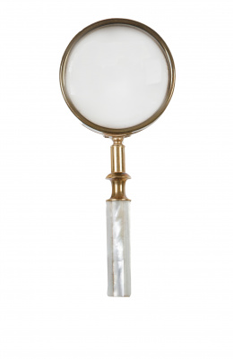 768.  Lupa con mango de nácar, ff. del S. XIX.