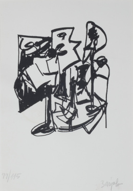 450.  JUAN BARJOLA (Torre de Miguel Sesmero, Badajoz, 1919 - Madrid, 2004)Sin título