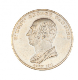 317.  Medalla conmemorativa de la muerte de George Canning, 1827